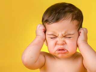 baby crying, upset, annoying, mad, baby feel emotional, sad, cry, baby doesn't want to hear, don't want to hear, noisy