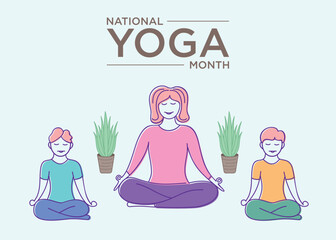 National Yoga Month is an annual observance dedicated to promoting the physical, mental, and spiritual benefits of yoga. - Powered by Adobe