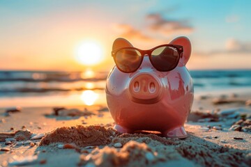 Ocean piggy sunset shades