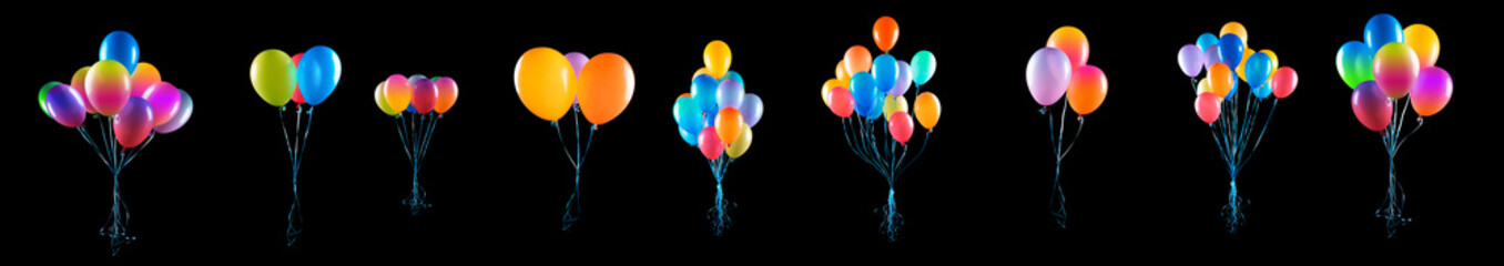 Colorful balloons create a festive atmosphere for celebration