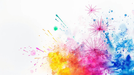 colorful firework art concept
