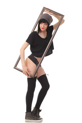 Fototapeta premium beautiful woman in underwear