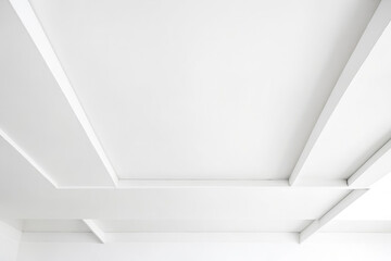 White Ceiling with Geometric Design