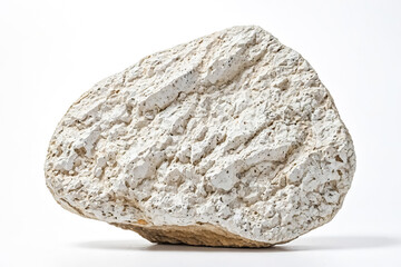 Fototapeta premium Close-up of a White Stone with a Rough Texture