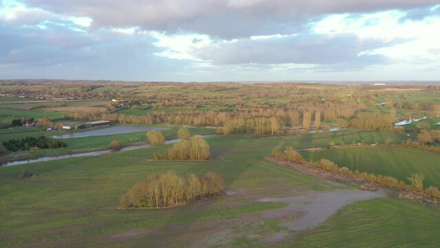 Landscape around Kings Bromley, Staffordshire, England