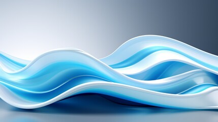 Obraz premium A fluid and organic design reminiscent of flowing water or swirling smoke, with soft curves and gentle gradients creating a sense of fluidity and motion. Minimal and Simple,