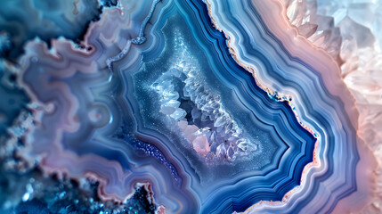 Navy blue agate stone texture wallpaper