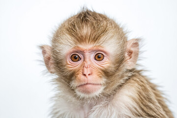 Close-up of a Baby Monkey's Face