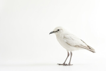 Obraz premium White Bird on White Background