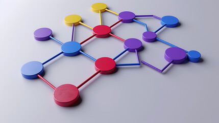 Fototapeta premium Comprehensive Flowchart: Mapping the Transportation Process for Efficiency
