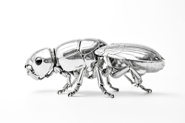 Metallic Insect Sculpture