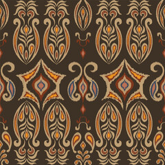 Paisley background. Seamless traditional oriental ethnic pattern. Aztec pattern style abstract vector illustration.design for texture, fabric, clothing, wrapping, decoration.