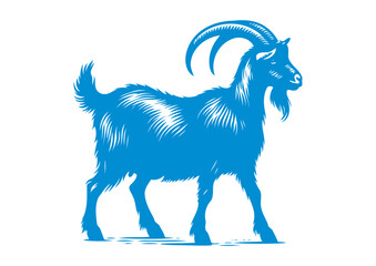 goat vector, transparent background.