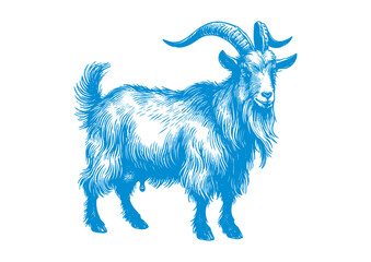 goat vector, transparent background.