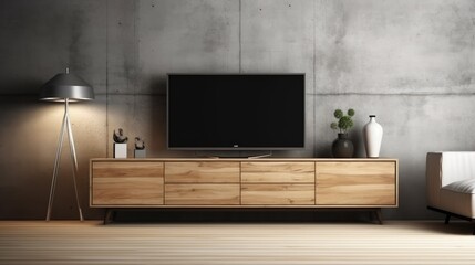 Minimalist Living Room with Modern TV Stand