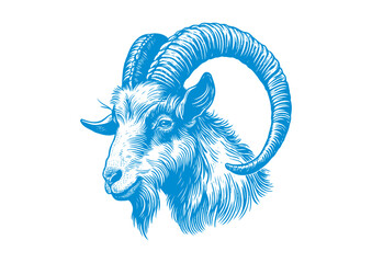 goat vector, transparent background.