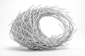 Abstract White Branches