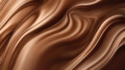 Fototapeta premium Soft and liquid Brown waves background