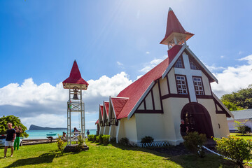 Eglise mythique de Cap Malheureux, île Maurice 