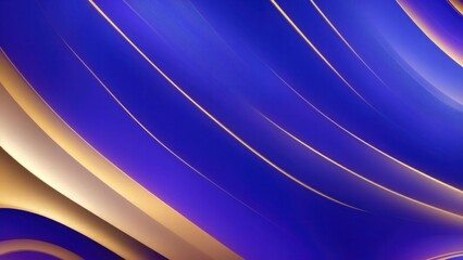 Purple and Gold Gradient Soft Waving Lines with gradient blue Abstract Background