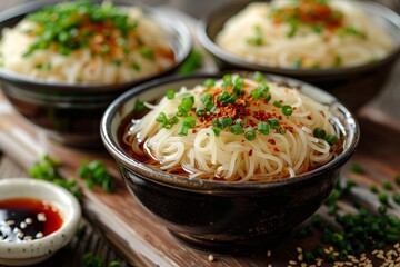 Somen Noodles - Thin wheat noodles served cold with dipping sauce. 