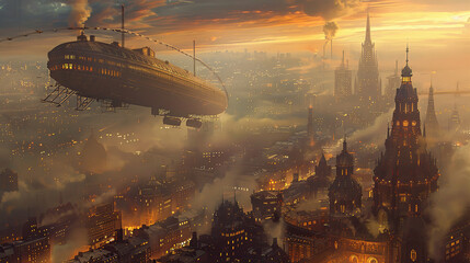 steampunk air city, floating city, sky city, airborne metropolis, cloud city, flying city, steampunk metropolis, aerial city, skyborne city, steampunk sky city, steampunk floating city, steam-powered 