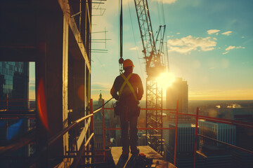 construction worker on construction site