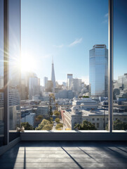 Modern Apartment with Stunning City Skyline View