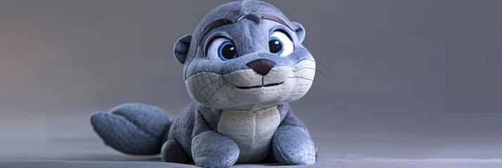  a very cute felt handmade sea lion