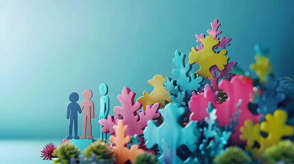 Photo realistic HR professionals profile with employee onboarding process symbolizing seamless transitions and integration. Ideal for HR and business training ads in Photo Stock Co