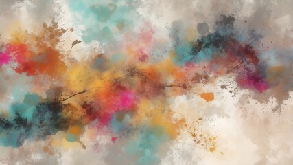 Colorful splash background oil painting textured. 