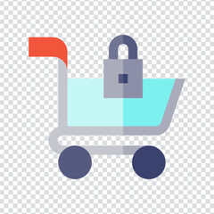 Fototapeta premium Lockout icon vector design. flat vector illustration. Pixel perfect 64 x 64. Vector illustration simple symbol in eps 10