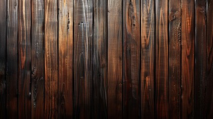 Obraz premium A high-quality wood background displaying the fine details of natural grain patterns. The polished surface adds a subtle sheen, highlighting the wood's rich, varied tones. This image is ideal for