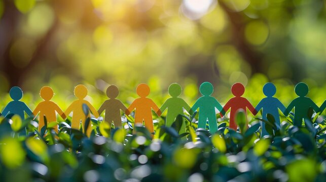 paper cutouts of diverse people, representing unity and togetherness
