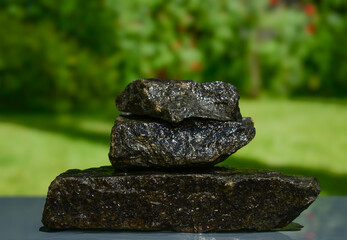 real stones for the podium background