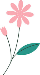 Flat flower icon