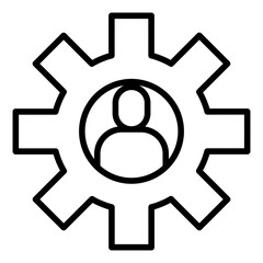 Human resource management icon