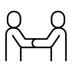 Fototapeta premium Shake hands icon