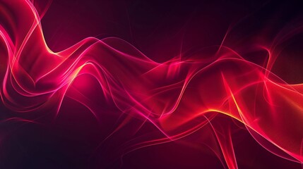 Fototapeta premium Abstract red background with smooth lines and curves, creating an elegant and modern design element.
