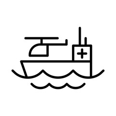 Obraz premium Rescue boat icon