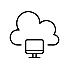 Cloud computing icon