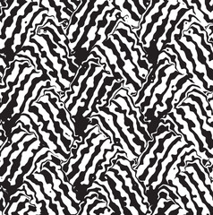 Line art optical .Wave design black and white. Digital image with a psychedelic stripes. Argent base for website, print, basis for banners, wallpapers, business cards, brochure, banner