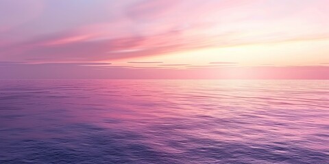 Fototapeta premium Beautiful ocean with a pink and blue sky background