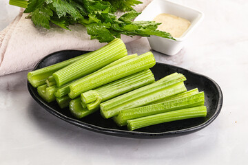 Vegan cuisine - dietary celery cticks