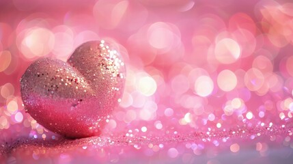 Obraz premium An autumn-inspired background with orange and brown bokeh lights and golden glitter.