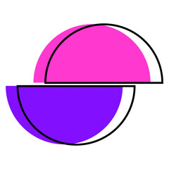 Geometric shapes & symbols | Memphis design | Retro elements for web, vintage, advertisement, banner, poster, social media post, leaflet, billboard, sale etc. Geometric shapes collection.