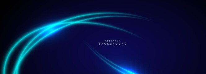 Abstract futuristic background with glowing lines. Vector illustration.