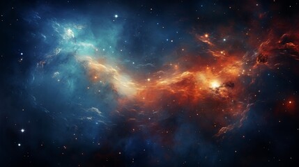 Fototapeta premium Cosmic Ballet Swirling Galaxies and Sparkling Stars