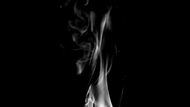 Smoke effect with black background
