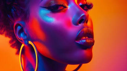 The Vibrant Neon Portrait